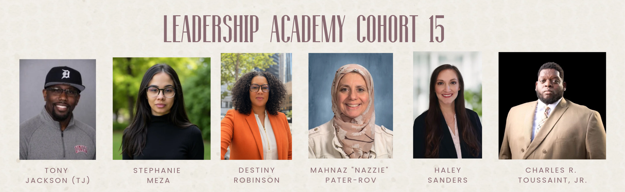 Leadership Academy Cohort 15 | Council for Learning Disabilities Headshots of the Leadership Academy Cohort 15